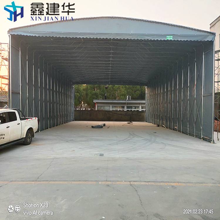 山海关小区膜结构停棚-大型工业仓库篷价格