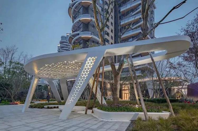 景观钢结构廊架制作厂家特色廊架厂家