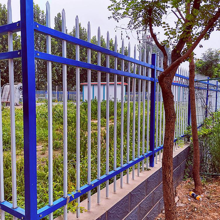 铁艺围墙围栏 学校铁花围墙栏杆厂家 定做围墙铁栅栏 欣展丝网