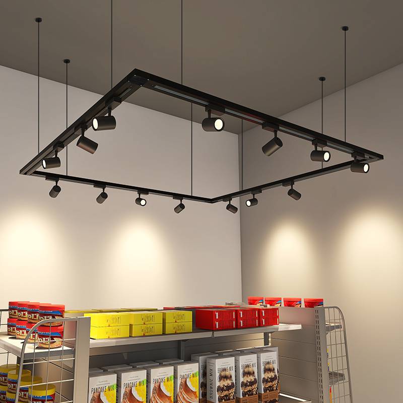 禾喵喵照明mm239led轨道射灯25w白色三线导轨灯商场服装店