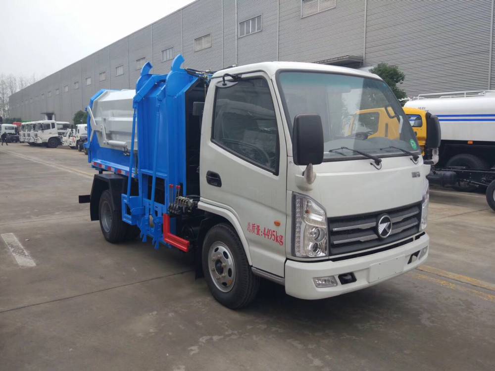 汽油全封闭挂桶式垃圾车全封闭挂桶式垃圾车多少钱一辆