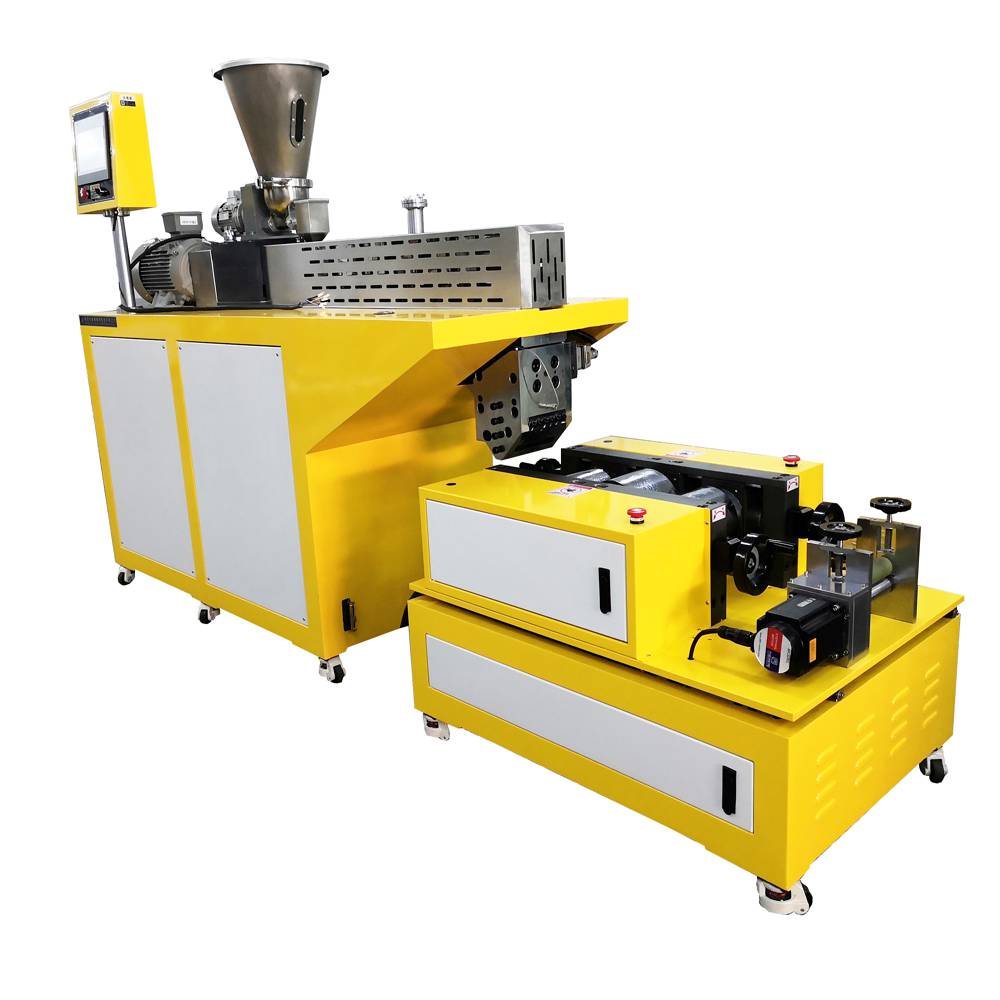 色母粒流延机小型计量喂料流延机塑料流延机锡华操作说明视频教程