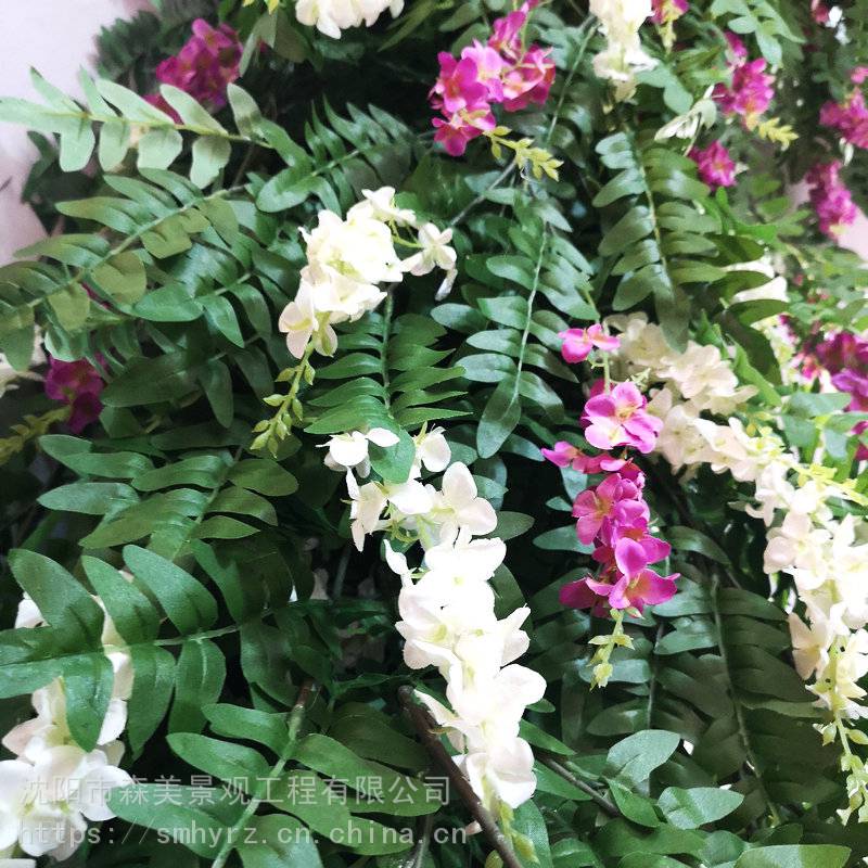 商业布景假紫藤花布景仿真花藤紫薇紫藤森美花艺