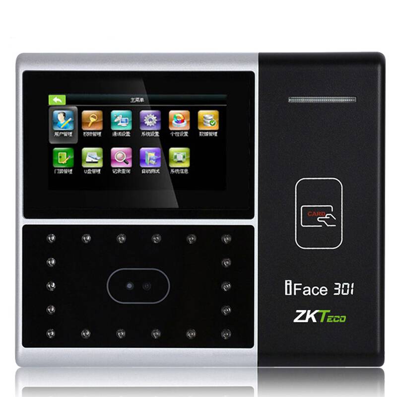 zkteco中控智慧iface301人脸面部识别刷卡id门禁打卡考勤一体机