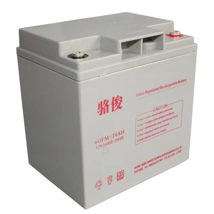 骆俊蓄电池6GFM-24AH 12V24AH/20HR应急照明 通讯设备 仪器仪表