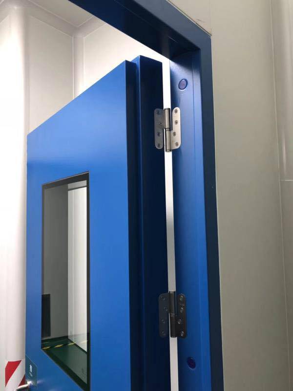 虎王钢质医院门防夹手幼儿园门钢质学校门厂家