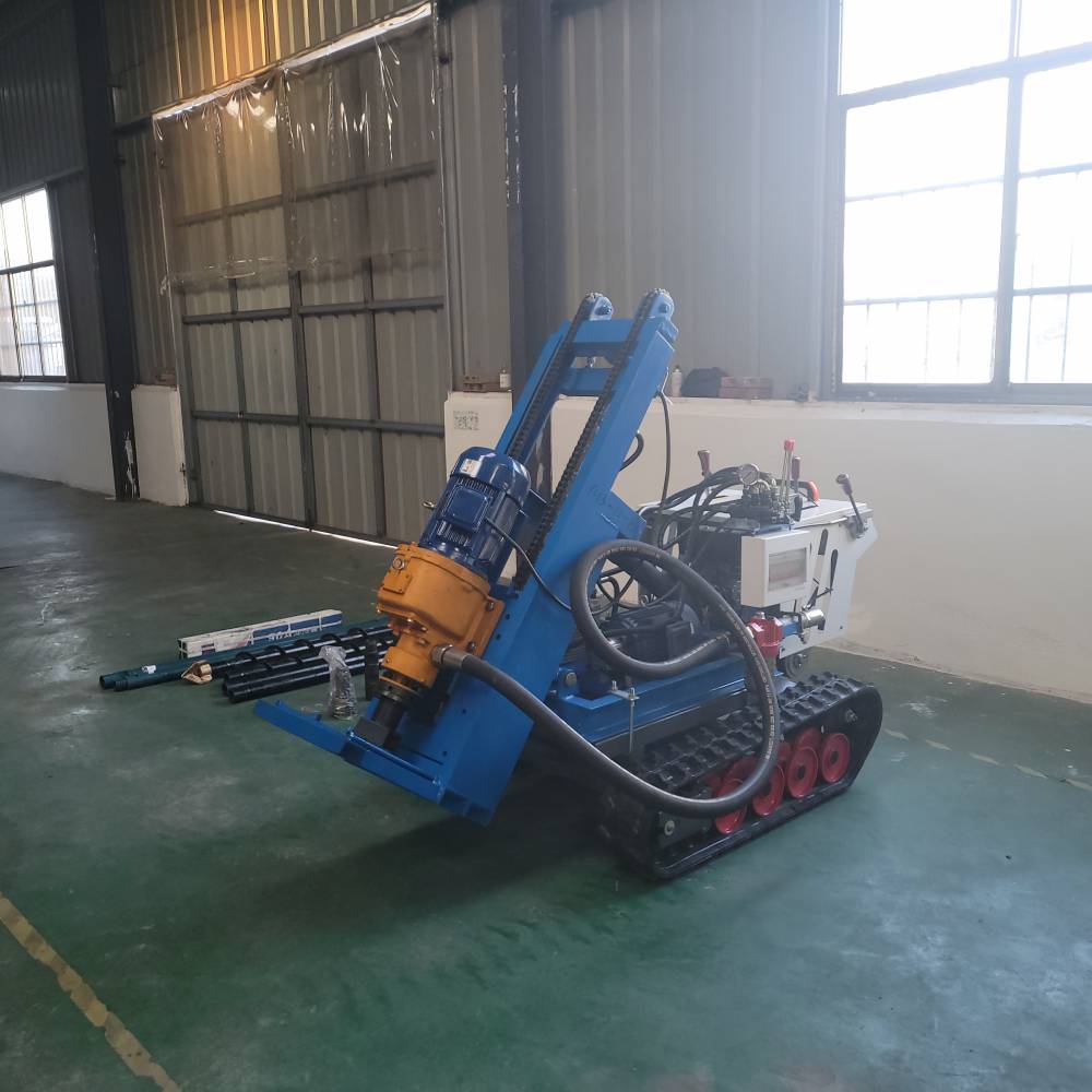 小型履带钻机单杆1米5可装螺旋钻潜孔钻铁路加固钻