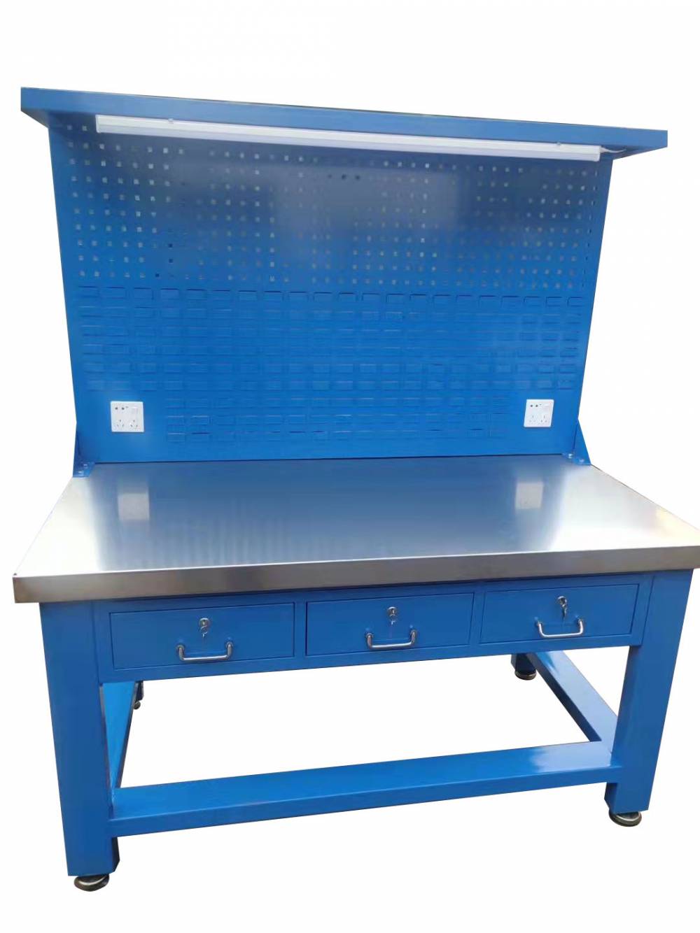 锦盛利qgz129不锈钢钳工桌车间装配工作桌机床操作桌