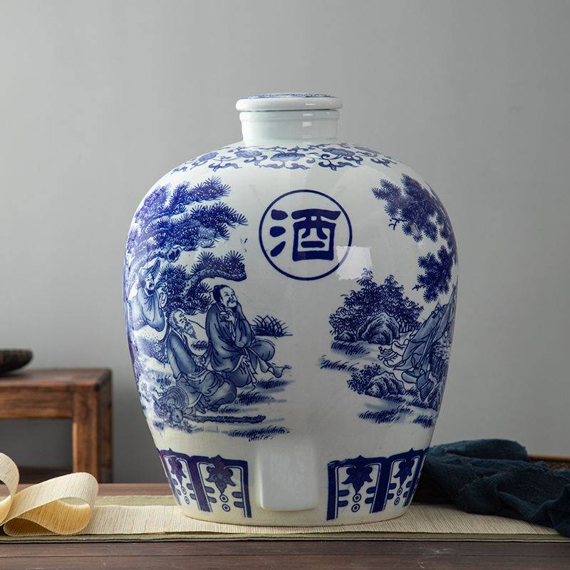 【50斤陶瓷酒缸50斤陶瓷酒缸图片_景德镇陶瓷酒坛】价格_厂家 - 中国
