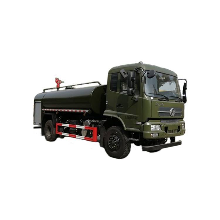 东风天锦4驱消防洒水车4x4国六越野沙漠洒水车图片
