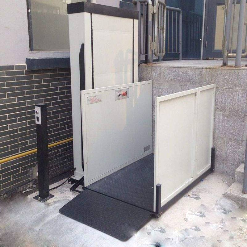 无障碍升降平台老年人轮椅垂直升降机别墅电梯电梯楼梯升降机皮革工人