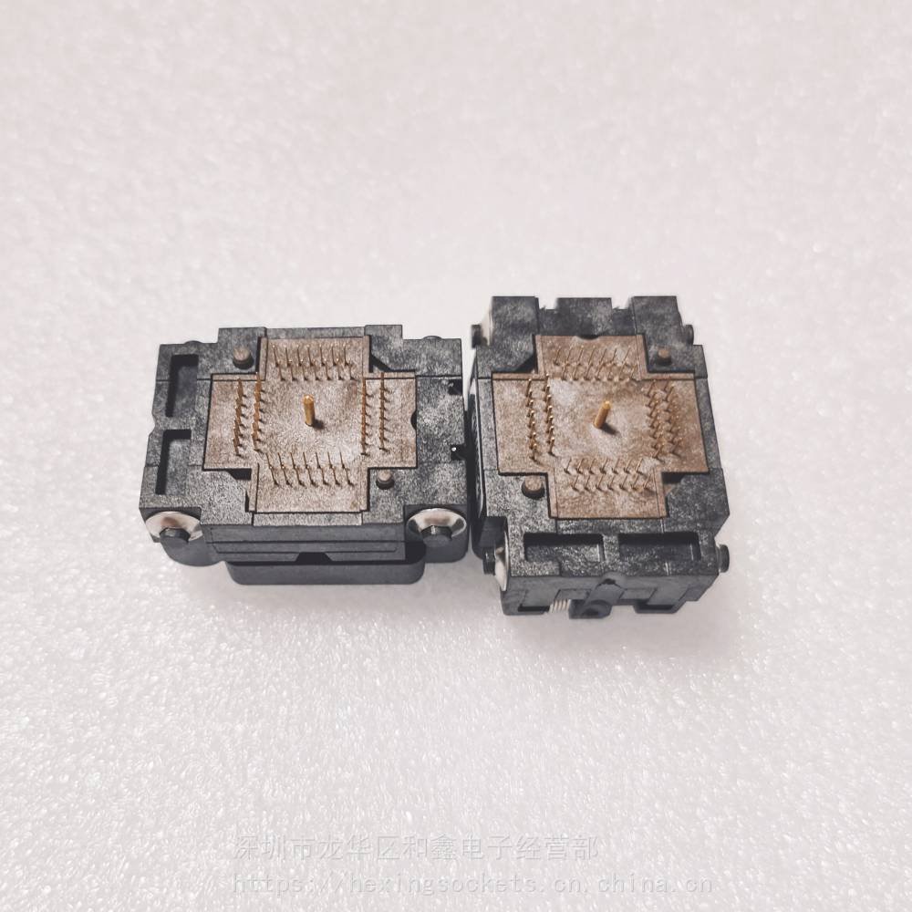 美国原装socketplastronics封装qfn芯片测试座56qn50ts18080翻盖式