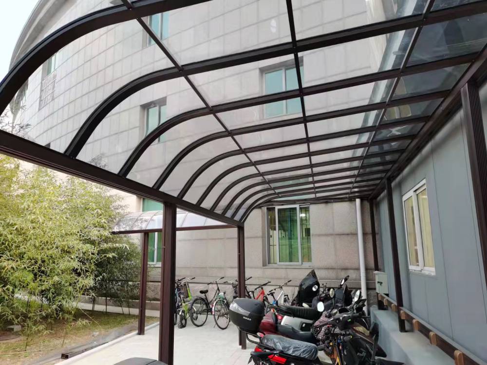 誉远昊诺铝合金透明车棚家用户外遮阳棚窗户阳台雨棚安全环保