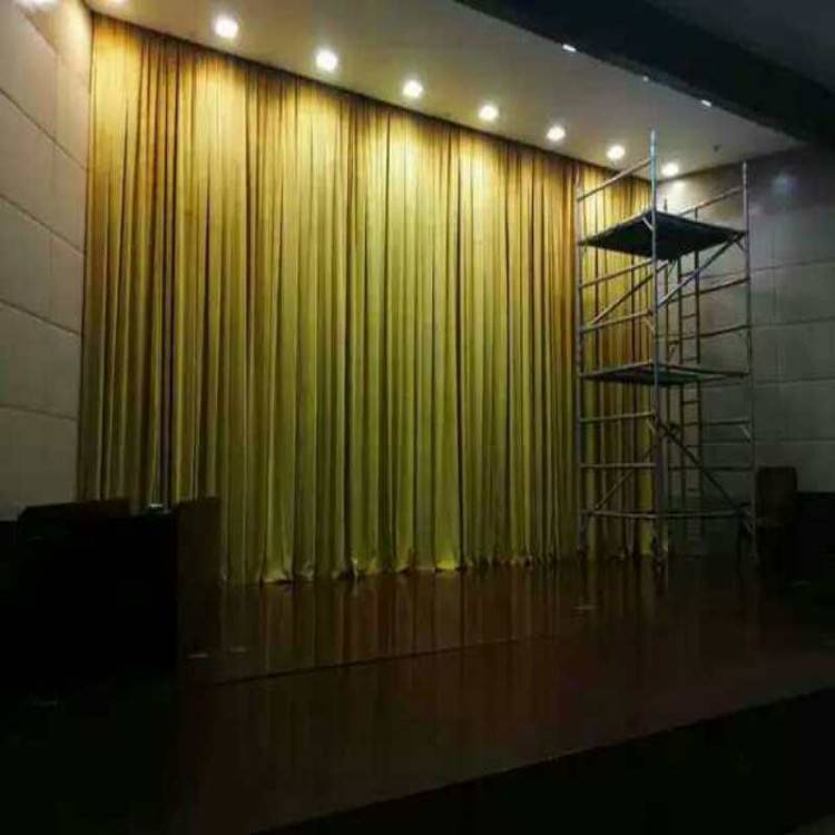 菏泽设计阻燃舞台幕布菏泽意大利绒阻燃电动幕布剧院会场幕布销售厂家