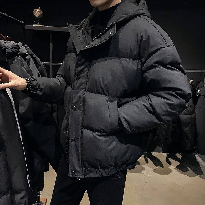河北秦皇岛尾货早市批发男装棉服庆丰服装尾货市场短款加厚男羽绒棉服