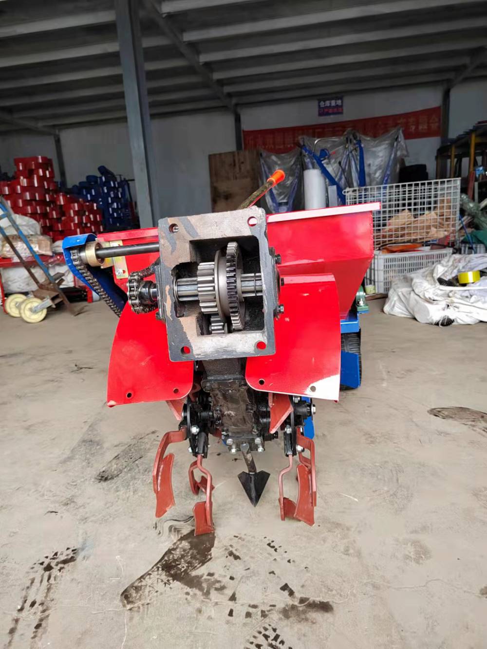 手扶施肥机果园施肥机开沟施肥回填一体机开沟机