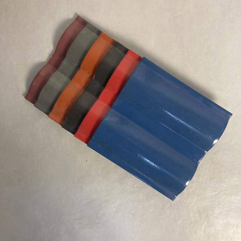 全瓷双筒瓦波纹瓦老式洋房别墅屋面屋顶琉璃瓦防水隔热双拱曲瓦