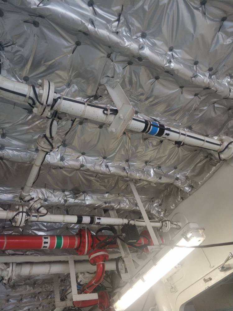 青岛低温自控电伴热带保温施工设备管道保温施工图片
