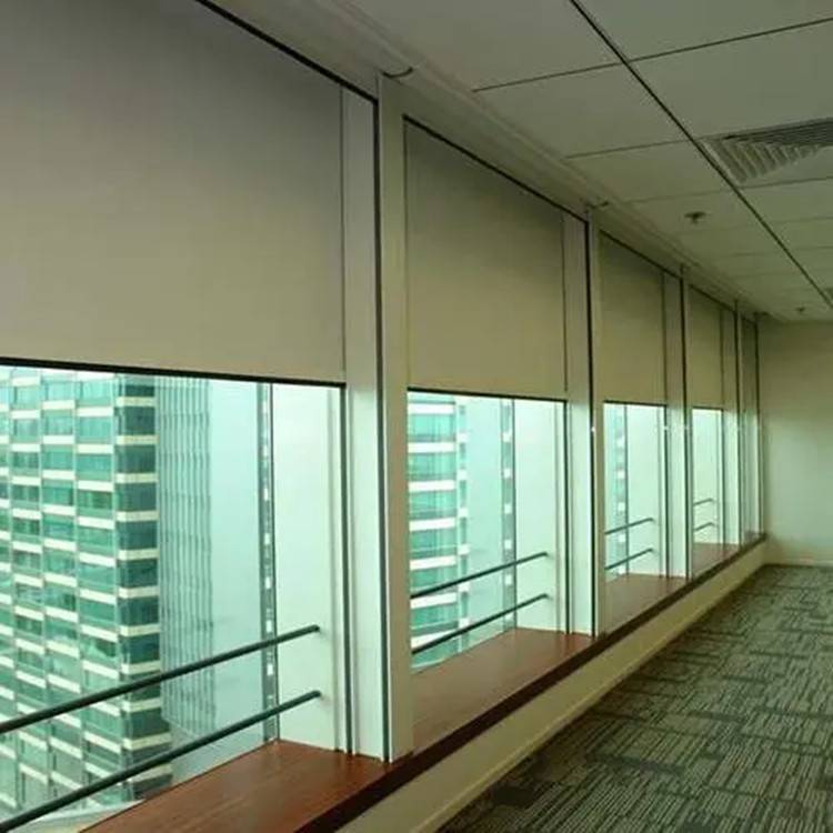 办公室卷帘窗帘延庆遮光帘酒店会议室布艺窗帘