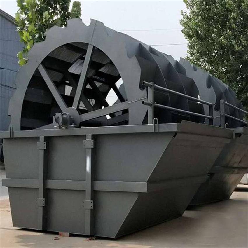 水轮式洗砂机黄泥土沙洗砂机水车式洗沙机制砂破碎设备生产线