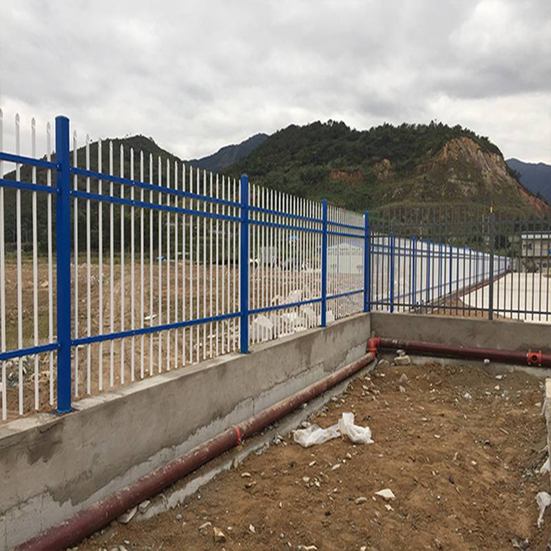 锌钢护栏竖管铁艺护栏围栏三明宁化工地围墙栏杆