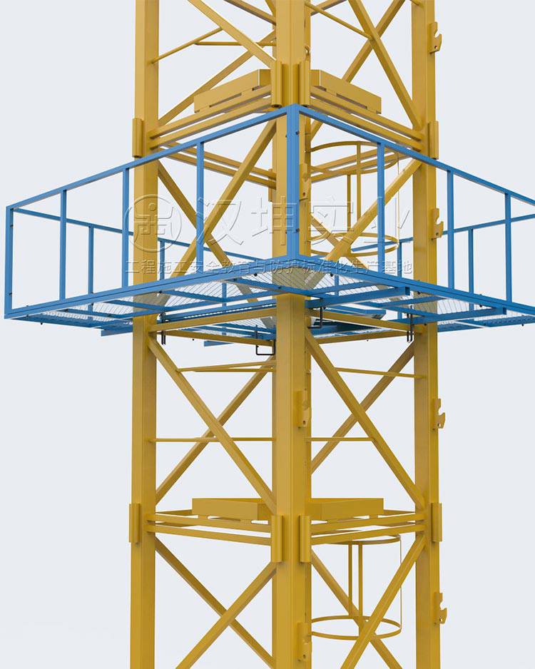 塔吊防攀爬装置装原理汉坤实业出品