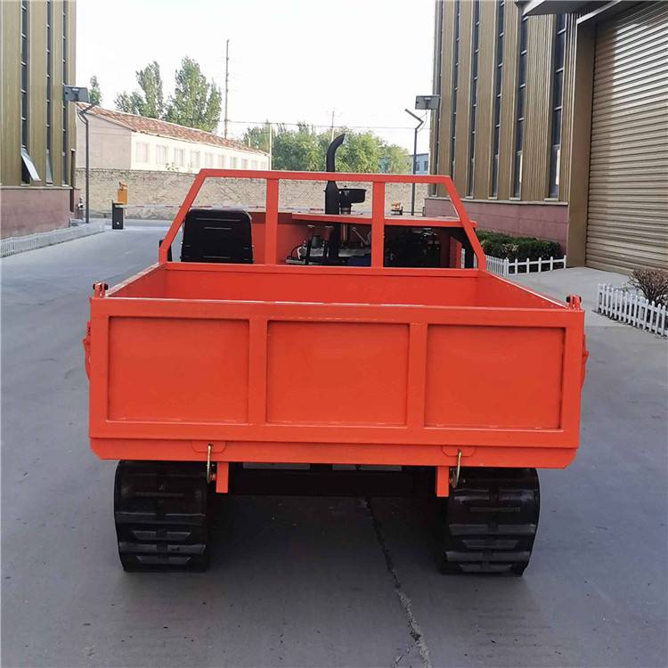 多功能履带运输车水田山地矿山物料自卸翻斗车图片