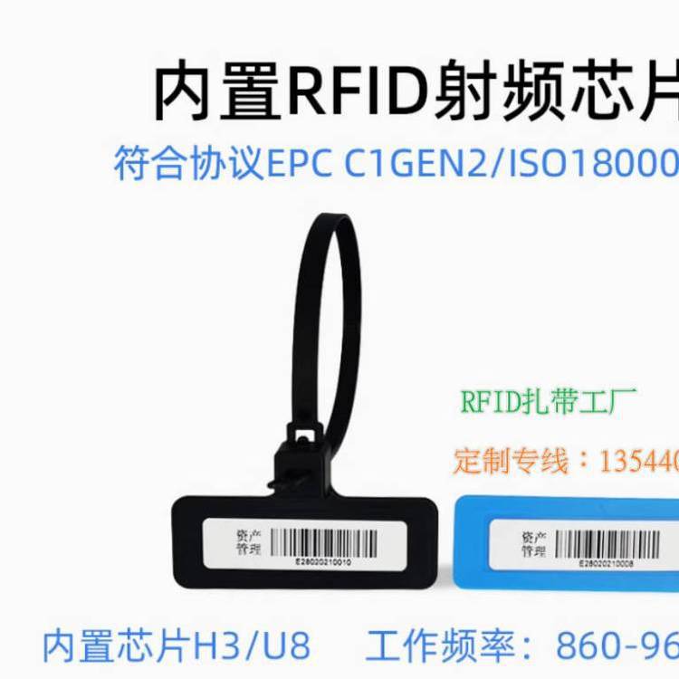 RFID扎带电子标签超高频射频芯片智能铅封资产管理封条915M无源6C