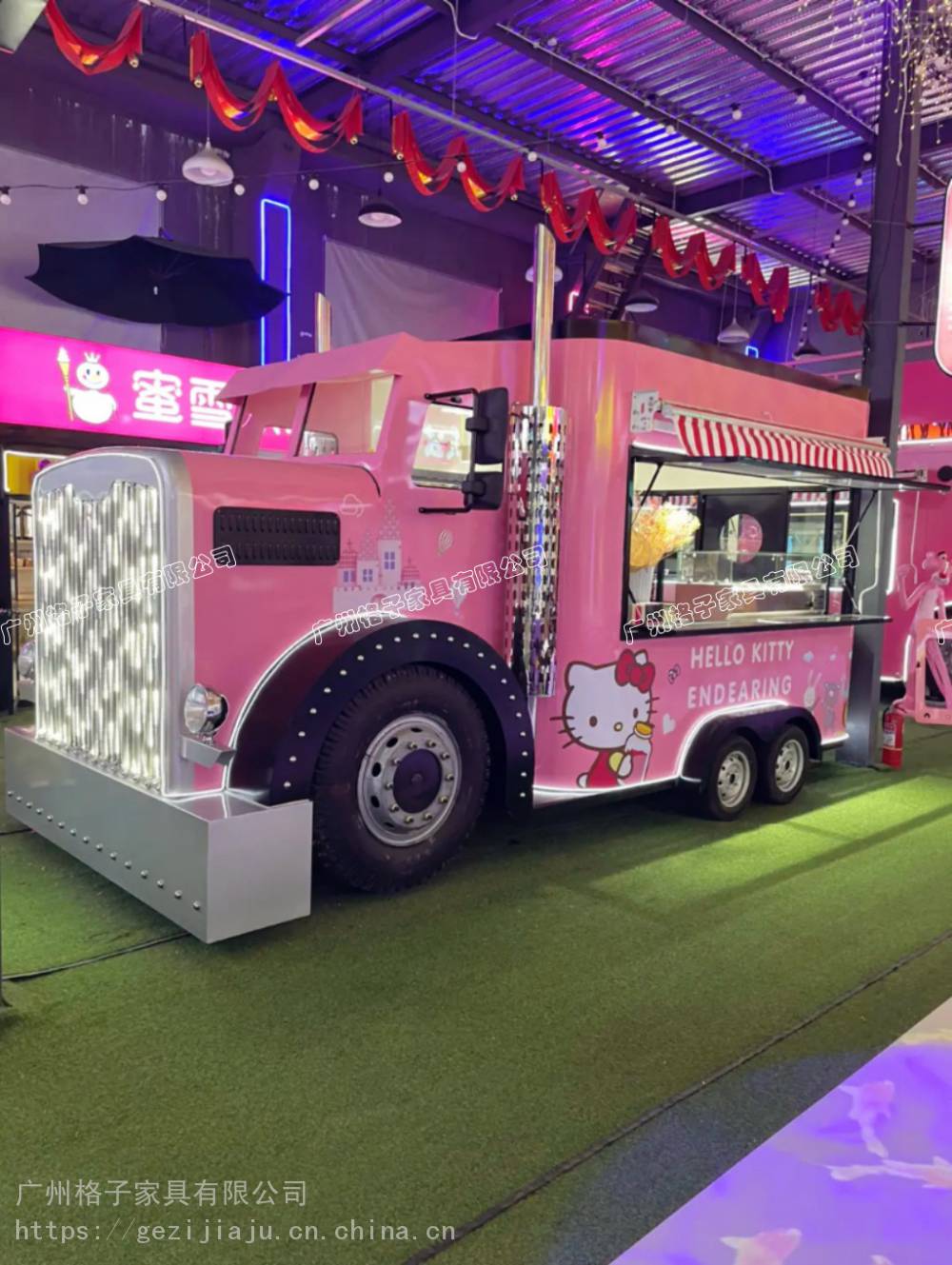 步行街打卡网红餐车双层巴士小吃餐车英伦老爷车造型美食餐车