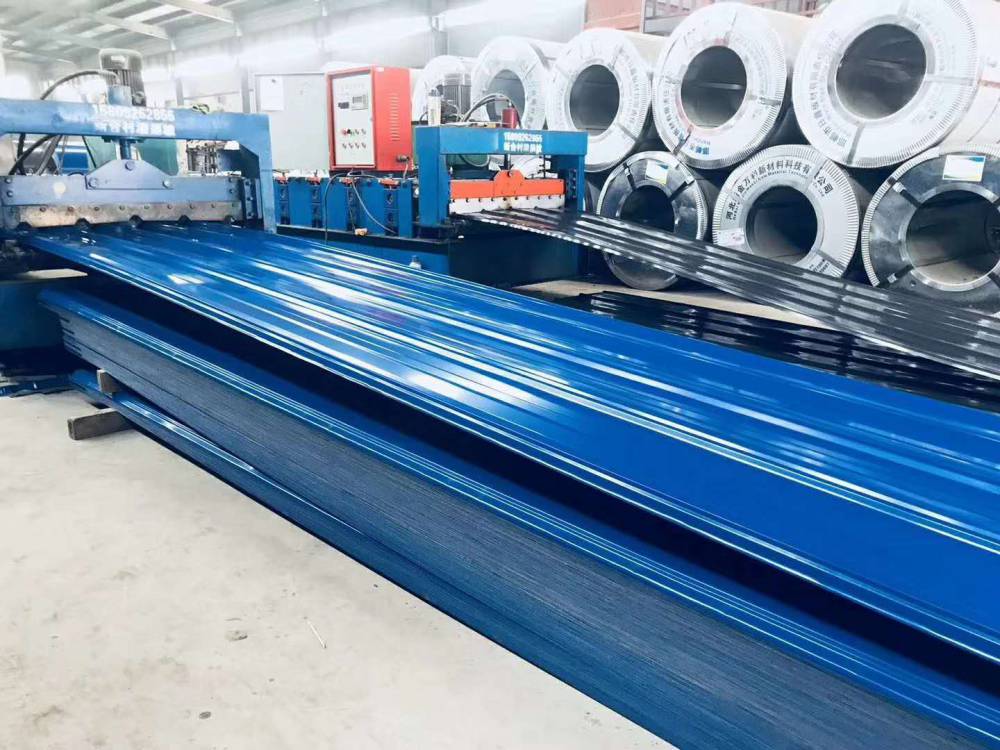 陕西西安彩钢瓦压型750840波纹板彩钢瓦屋顶彩钢瓦规格型号