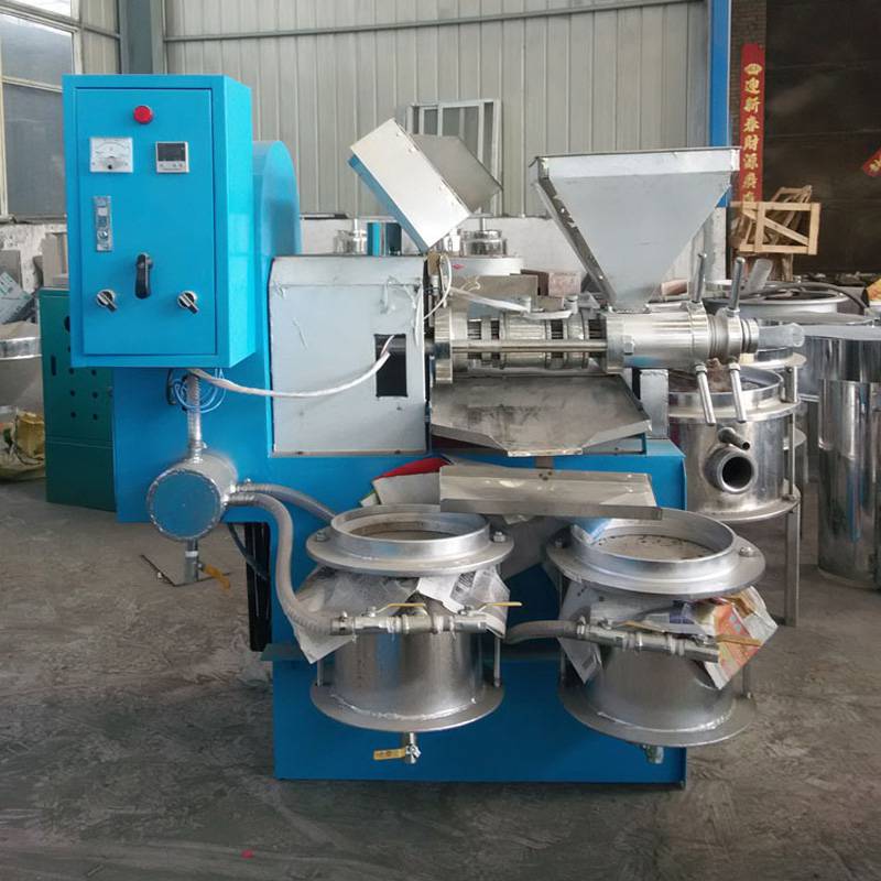 花生螺旋榨油机三级压榨榨油机油坊自动温控榨油机