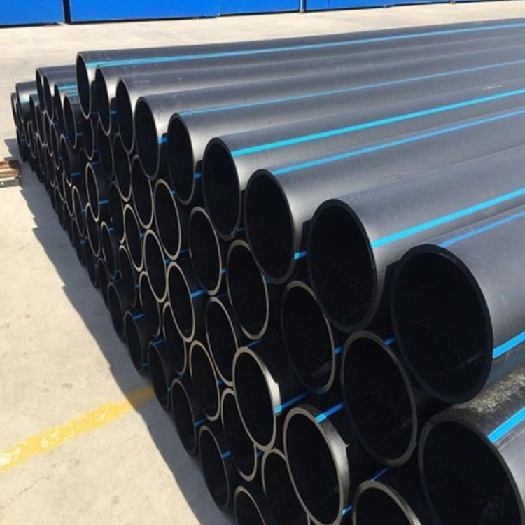 hdpe燃气输油管φ125pe液体输送管瑞光牌hdpe抗冲击管pe黑色直管