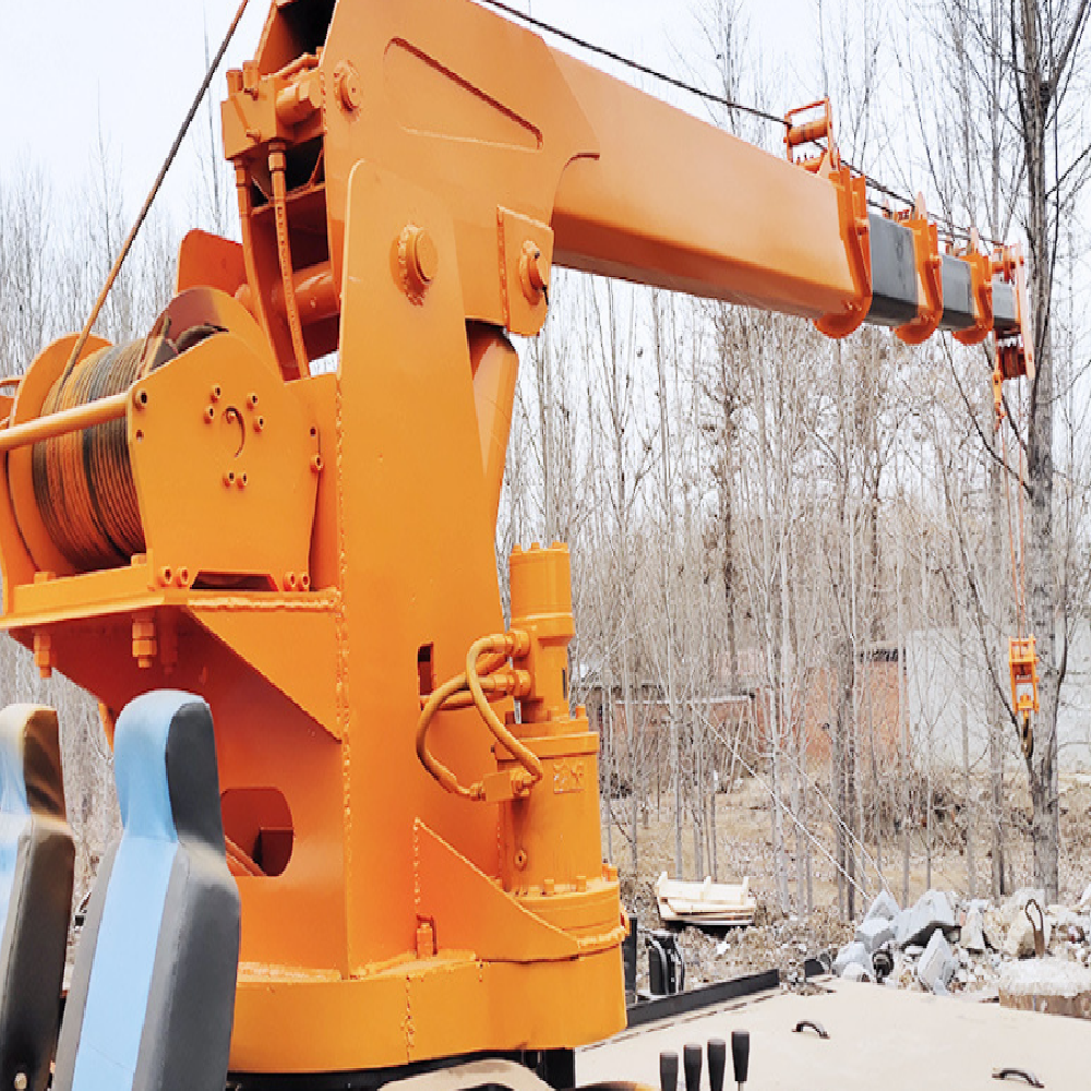 5吨农用三蹦子园林绿化伸缩臂液压随车起重机