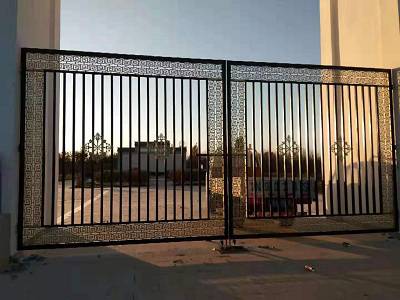 铁艺大门别墅大门铁艺庭院大门私人别墅定制平移大门321怡源生产