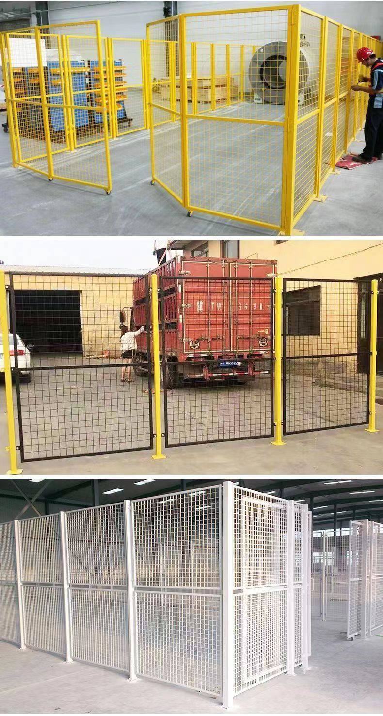 仓库隔离网车间铁丝网围栏栅栏物流快递分拣可活动防护栏