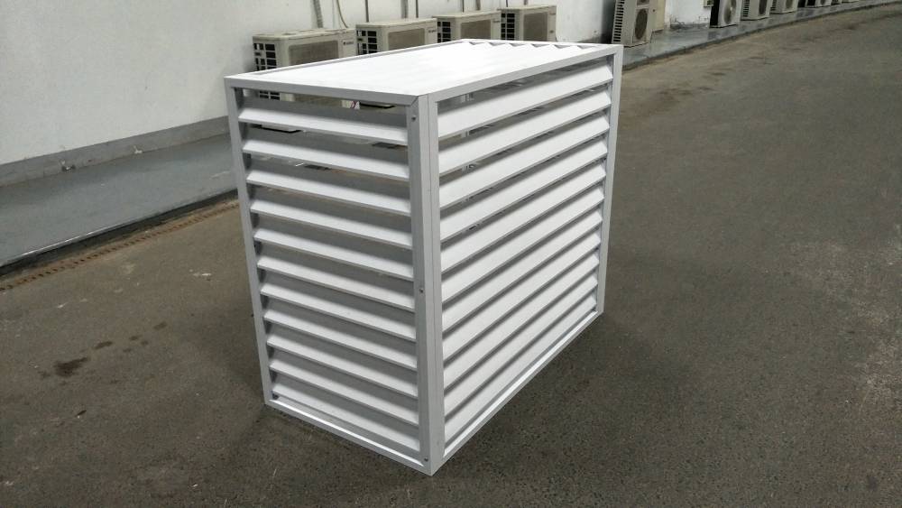 杭州空调围挡空调格栅厂家空调罩防雨通风百叶窗可用20年以上