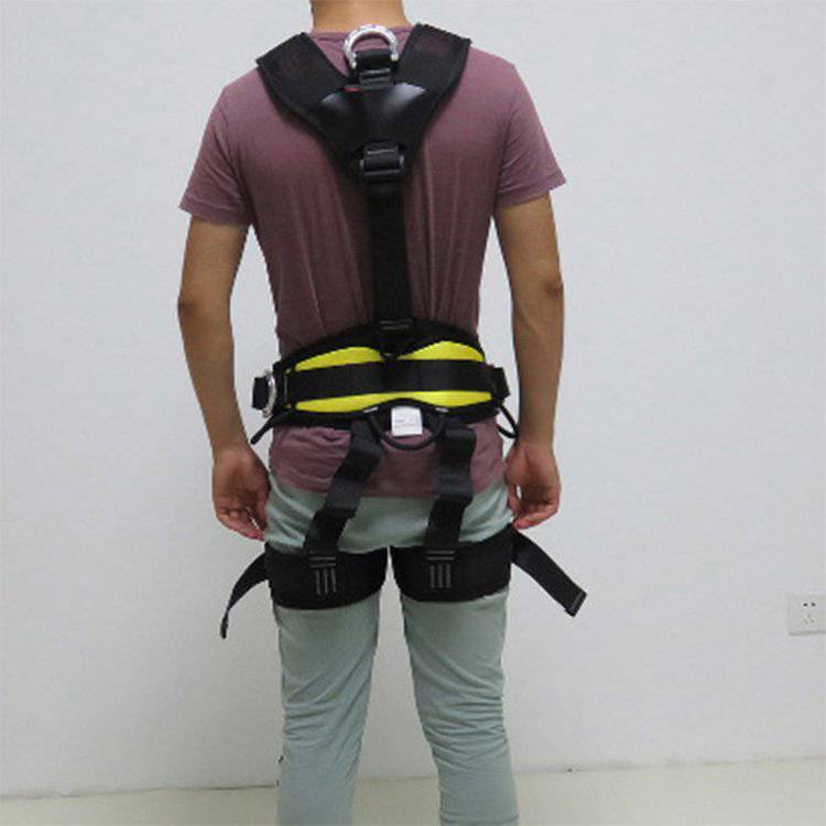 多领域五点式缓冲保护带消防用全身安全带应急救援双背吊带
