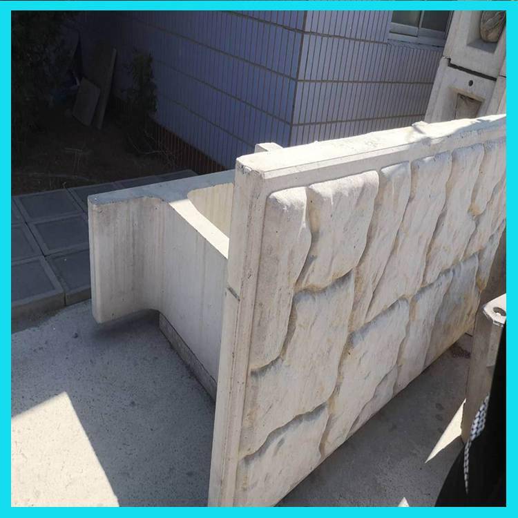 龙岩混凝土预制自嵌式仿石面护坡模具生产厂家京伟河道平铺式生态框