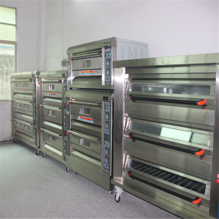 沈阳红菱烤箱三层六盘燃气层炉烤面包炉