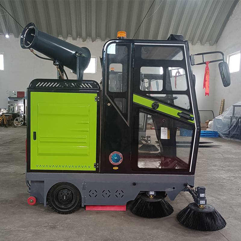 吸扫式电动地面清洁车小型吸尘清扫车新能源道路保洁车图片