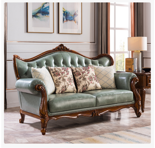 广东格澜帝尔沙发美式实木沙发复古轻奢家用沙发组合客厅家具
