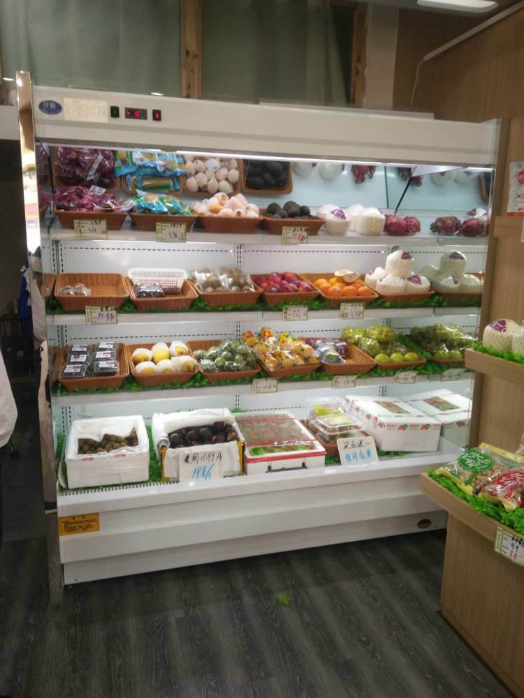 华中万货世贸城冷风柜立风柜工厂直发水果保鲜柜