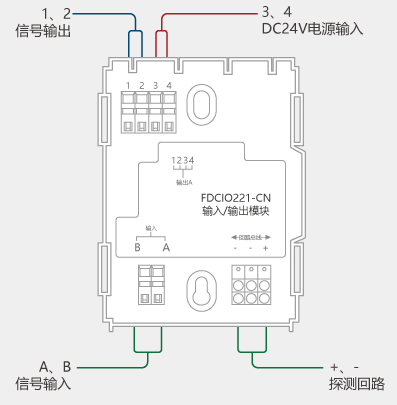 fdcio221-cn輸入輸出模塊_使用說明書 - 鹽城眾安消防設備有限公司