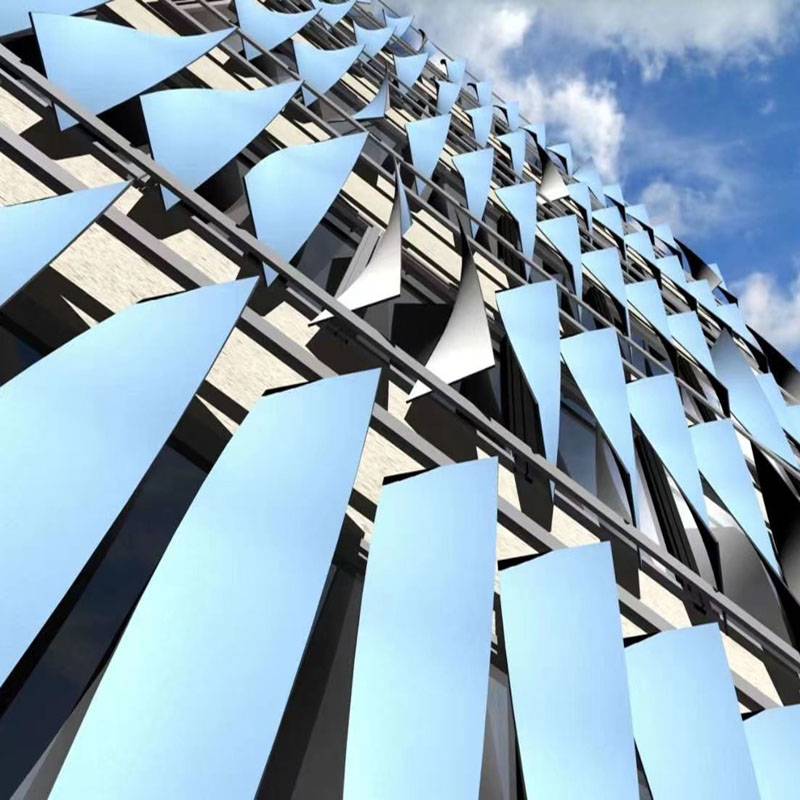 合金型材铝管扭曲铝方通幕墙冲孔铝单板欧百得