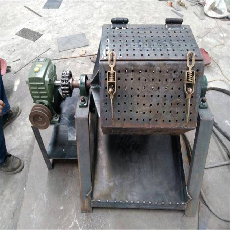 五金铁件电动抛光机大容量批量打磨火烧铁不锈钢倒角滚筒抛光机