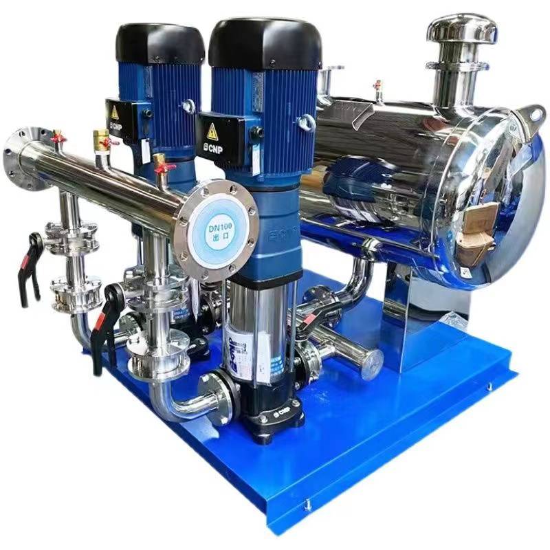 立式电动增压泵智能恒压变频供水设备不锈钢稳流罐加压多级泵