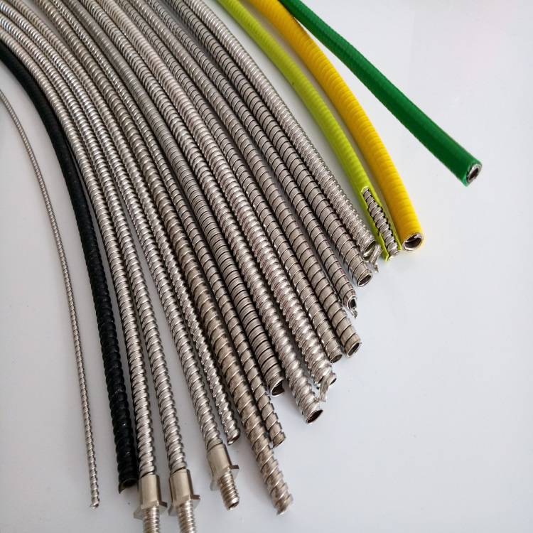 双扣不锈钢包塑波纹蛇皮管3mm电线电缆抗拉耐磨穿线保护管