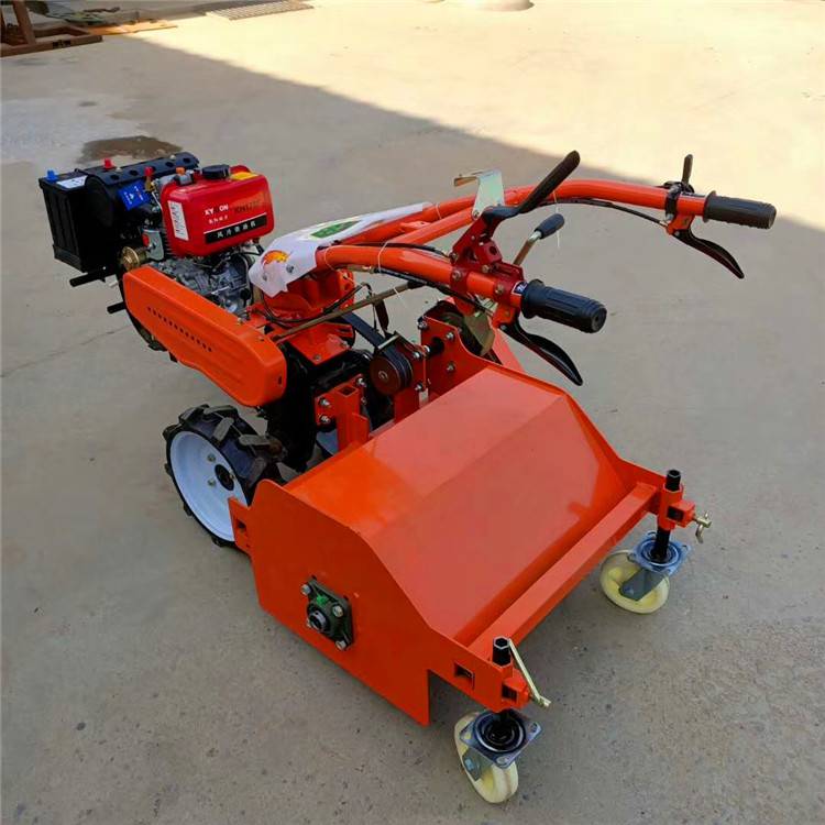 树林地野草碎草机手扶式割草机汽油170型碎草还田机