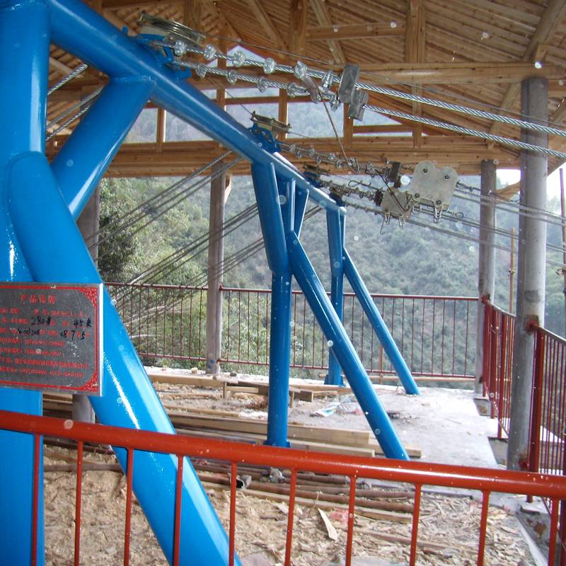 空中飞人游乐设备器材户外景区刺激拓展高空滑索滑道