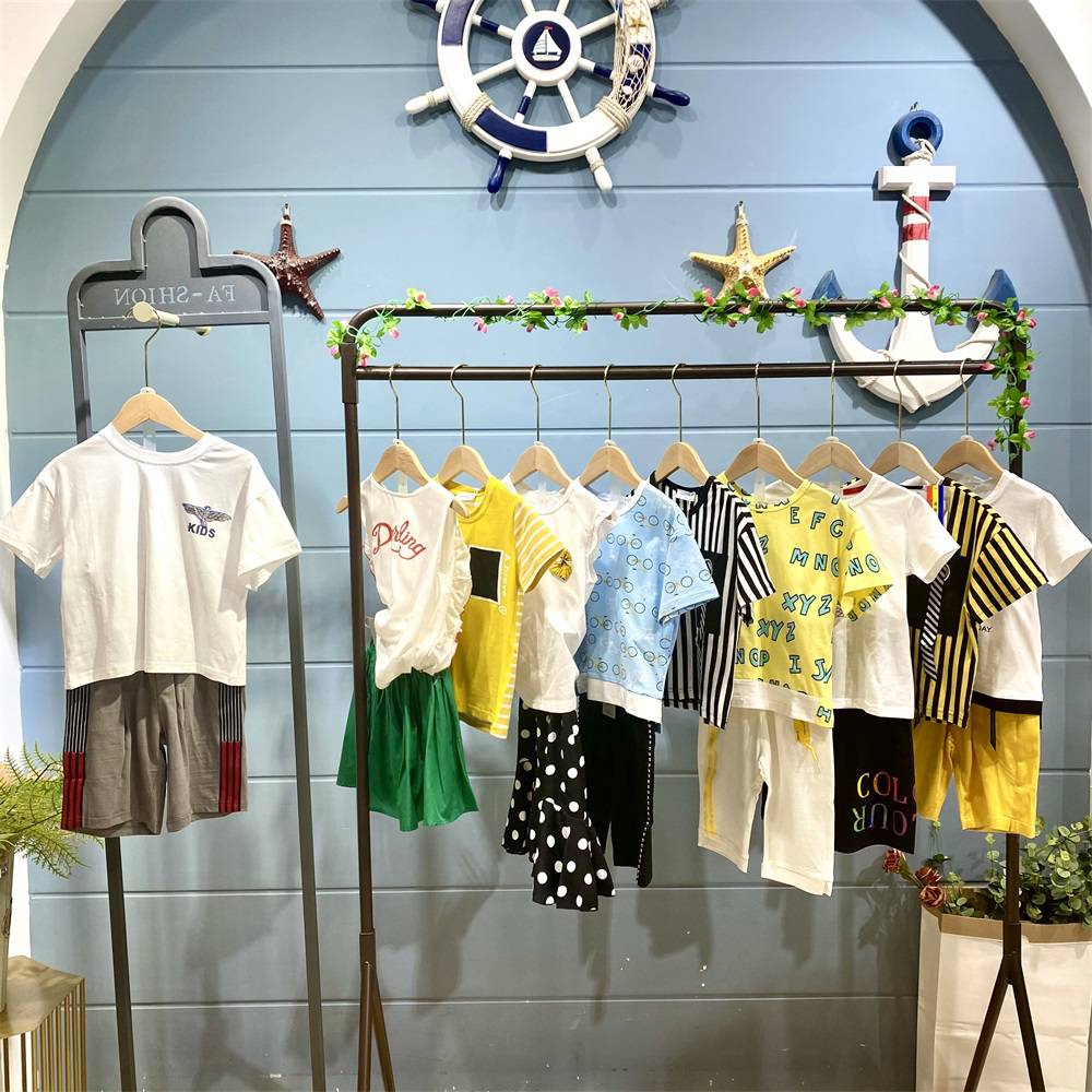 小猪班纳男女童夏装货源童装直播货源杭州童装城